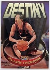 1997 Topps Chrome Destiny Allen Iverson #D14 card