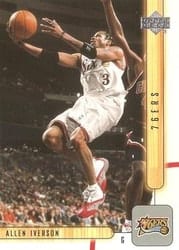 2001-02 Upper Deck Base Set Allen Iverson #123 card