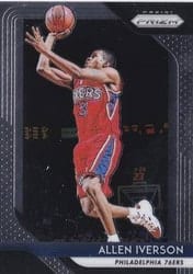 2018-19 Panini Prizm Base Set Allen Iverson #45 card