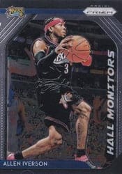 2018-19 Panini Prizm Hall Monitors Allen Iverson #8 card