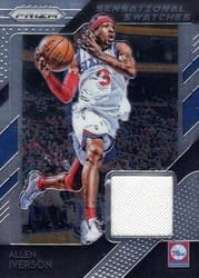 2018-19 Panini Prizm Sensational Swatches Allen Iverson #32 card