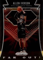 2019-20 Panini Prizm Far Out! Allen Iverson #18 card