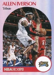 2020-21 Hoops Base Set Allen Iverson #266 card