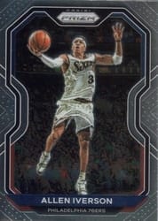 2020-21 Panini Prizm Base Set Allen Iverson #19 card