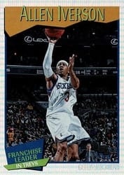 2021-22 Hoops Base Set Allen Iverson #255 card