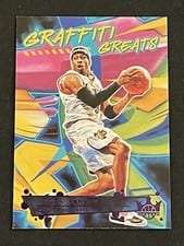 2021-22 Panini Court Kings Graffiti Greats Allen Iverson #28 card
