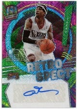 2021-22 Panini Spectra RetroSpect Autographs Allen Iverson #RSA-AIV card