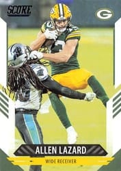 2021 Score Base Set Allen Lazard #284 card