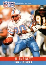 1990 Pro Set Base Set Allen Pinkett #519 card