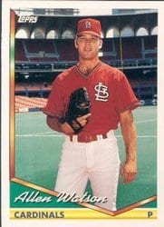 1994 Topps Base Set Allen Watson #196 card