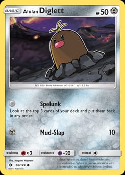 2017 Sun & Moon Alolan Diglett #86