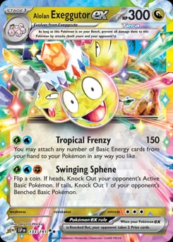 Surging Sparks Alolan Exeggutor ex #133 card