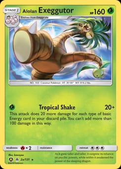 Forbidden Light Alolan Exeggutor #2a card
