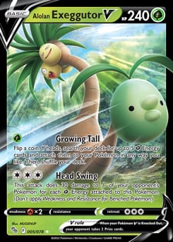 Pokémon GO Alolan Exeggutor V #5 card