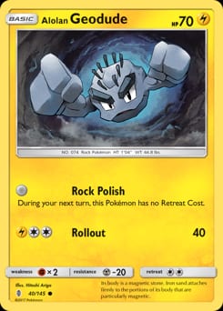 Guardians Rising Alolan Geodude #40 card