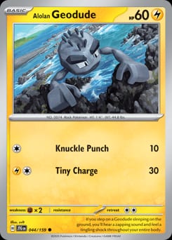 Journey Together Alolan Geodude #44 card