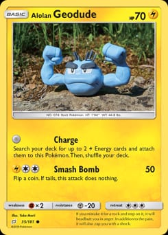 Team Up Alolan Geodude #35 card