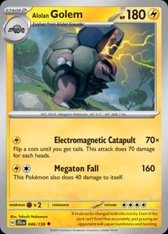 Journey Together Alolan Golem #46 card