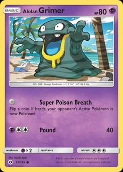 Sun & Moon Alolan Grimer #57 card