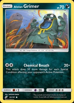 Team Up Alolan Grimer #83 card