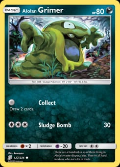 Unified Minds Alolan Grimer #127 card