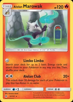 Forbidden Light Alolan Marowak #12 card