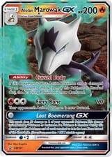 SM Black Star Promos Alolan Marowak-GX #SM187 card