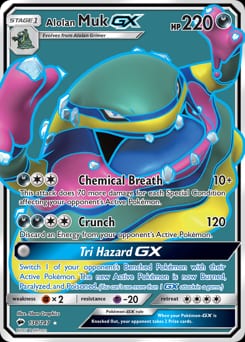 2017 Burning Shadows Alolan Muk-GX #138 card