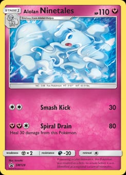 SM Black Star Promos Alolan Ninetales #SM128 card