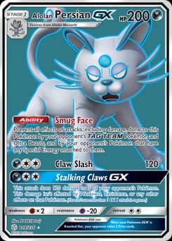 Cosmic Eclipse Alolan Persian-GX #219 card