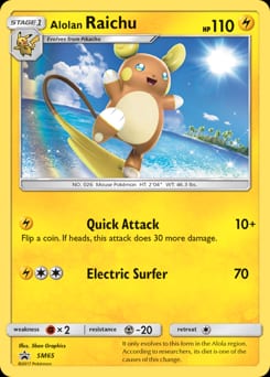 SM Black Star Promos Alolan Raichu #SM65 card