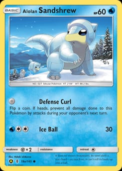 Guardians Rising Alolan Sandshrew #19a card