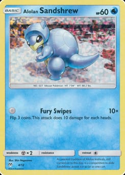 McDonald's Collection 2019 Alolan Sandshrew #4 card
