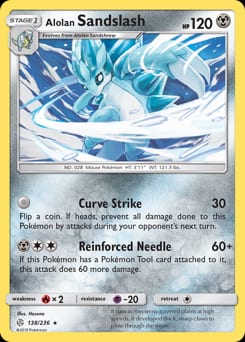 Cosmic Eclipse Alolan Sandslash #138 card