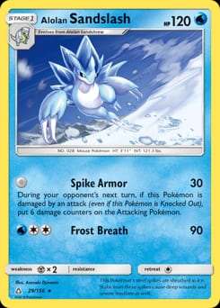 Ultra Prism Alolan Sandslash #29 card