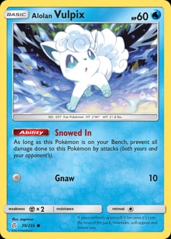 Cosmic Eclipse Alolan Vulpix #39 card