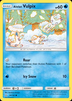 Ultra Prism Alolan Vulpix #30 card