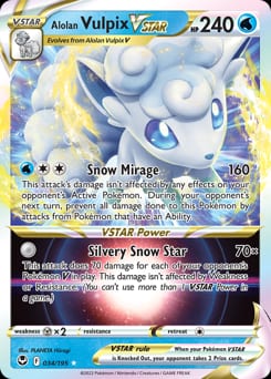 2022 Silver Tempest Alolan Vulpix VSTAR #34 card