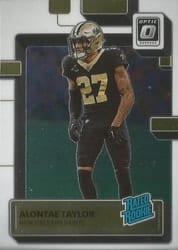 2022 Donruss Optic Base Set Alontae Taylor #300 card