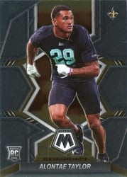 2022 Panini Mosaic Base Set Alontae Taylor #391 card