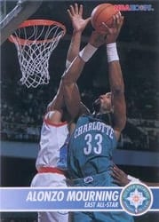 1994-95 Hoops Base Set Alonzo Mourning #230 card