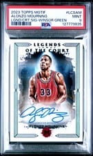 2023-24 Topps Motif Legends of the Court Signatures Alonzo Mourning #LCS-AM card