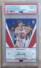 2021-22 Panini Chronicles Hometown Heroes Rookie Auto Alperen Sengun #HHR-ALP card