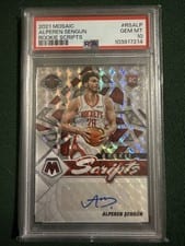 2021-22 Panini Mosaic Rookie Scripts Alperen Sengun #RS-ALP card