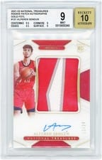 2021-22 Panini National Treasures Rookie Patch Autographs Alperen Sengun #121 card