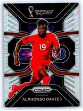 2022 Panini Prizm World Cup Phenomenon Alphonso Davies #11 card