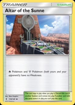 Guardians Rising Altar of the Sunne #118 card