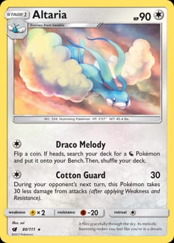 2017 Crimson Invasion Altaria #80 card