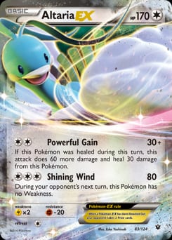 2016 Fates Collide Altaria-EX #83 card