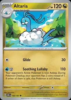 2023 Obsidian Flames Altaria #160 card